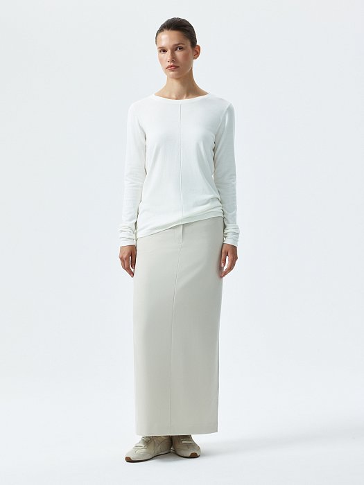 Лонгслив из вискозы и хлопка: фото №4