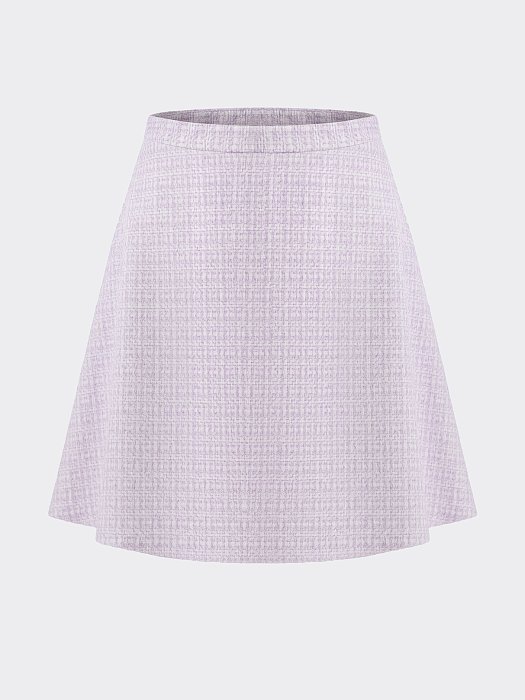 Расклешенная юбка из твида: фото №7