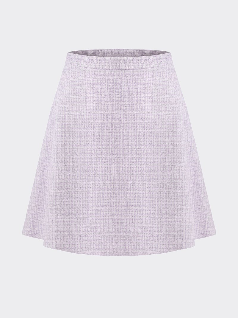 Расклешенная юбка из твида