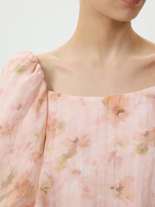 Блуза из лиоцелла с цветами: фото №3