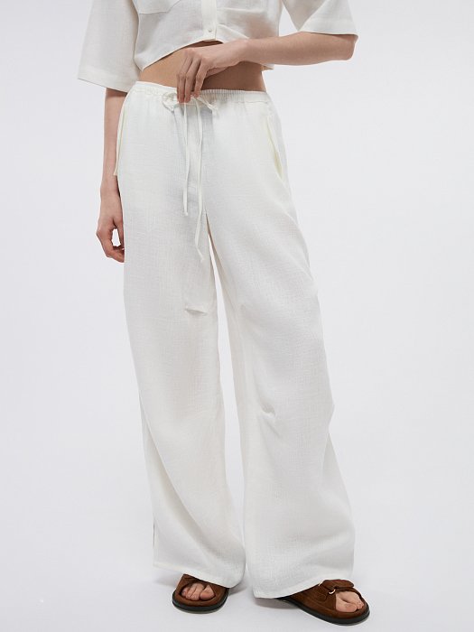 Свободные брюки изо льна: фото №2