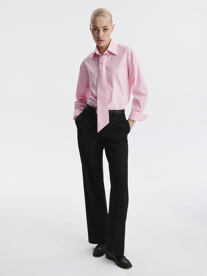 Рубашка из хлопка с галстуком