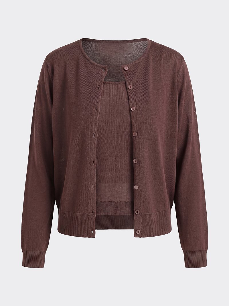 Кардиган с топом из вискозы