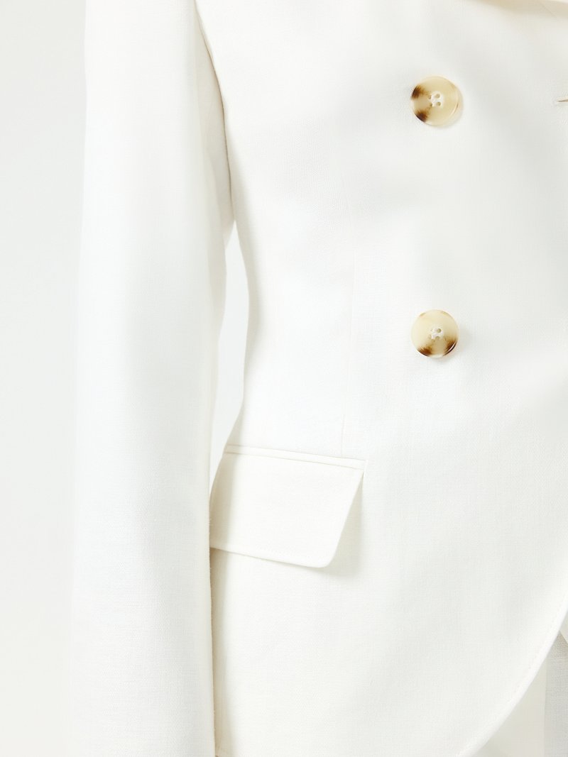 Приталенный жакет изо льна