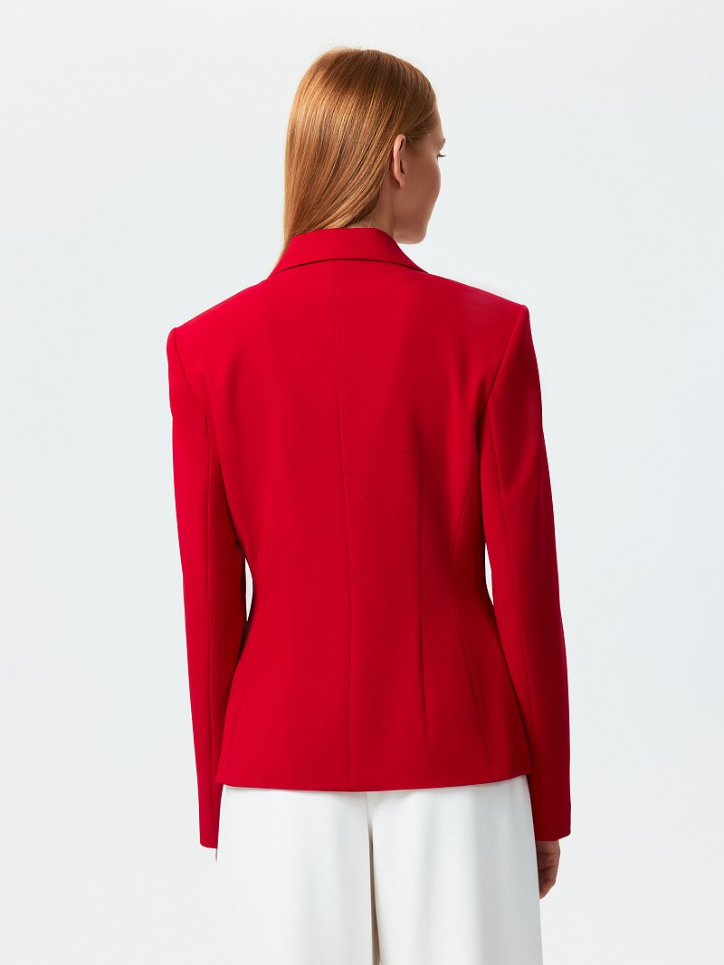 Приталенный жакет из вискозы (Р158)