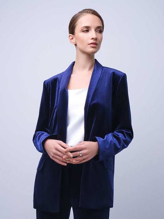 Жакет из бархатной ткани: фото №2