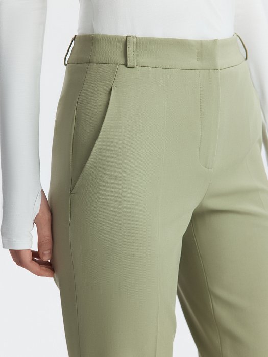 Укороченные брюки из вискозы: фото №4