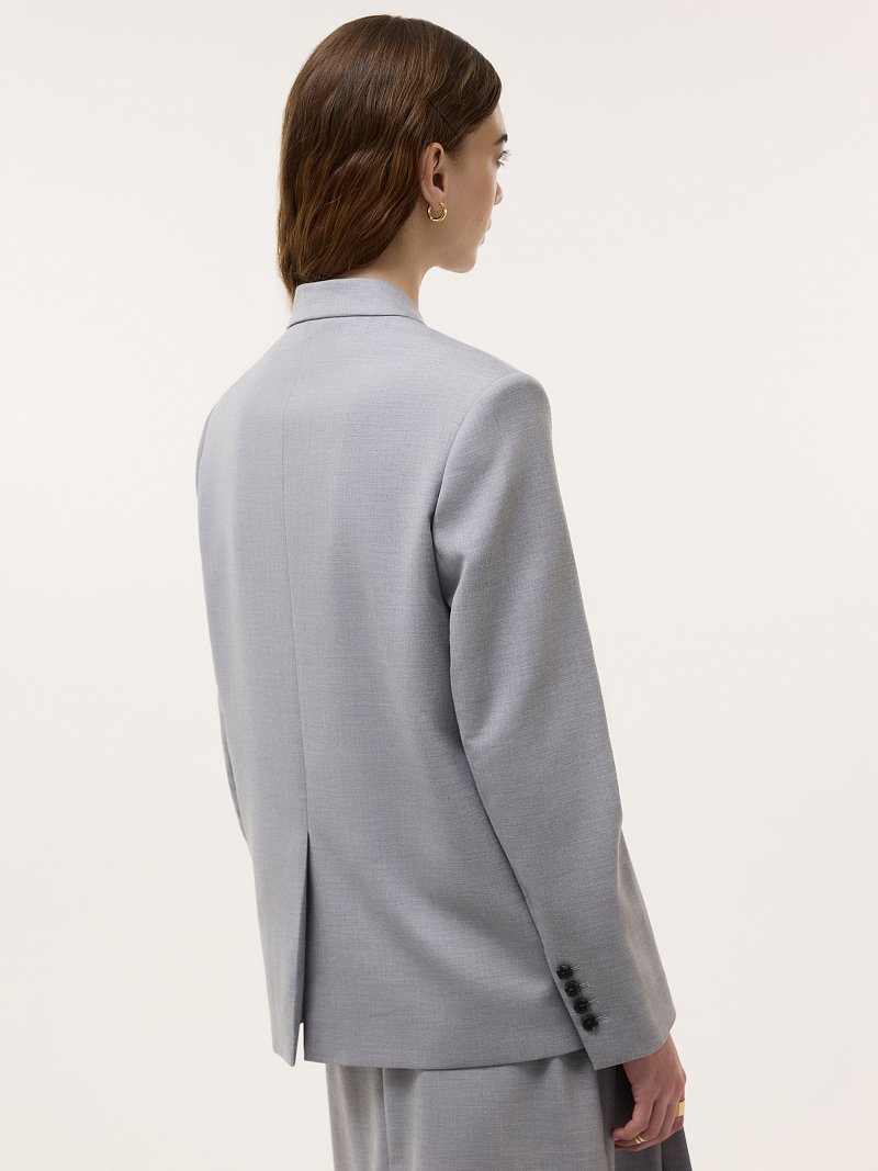 Жакет оверсайз со стойкой