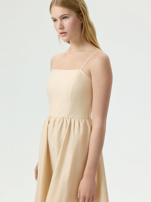 Льняной сарафан с поясом: фото №6