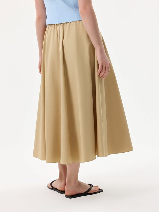 Расклешенная юбка из хлопка: фото №4