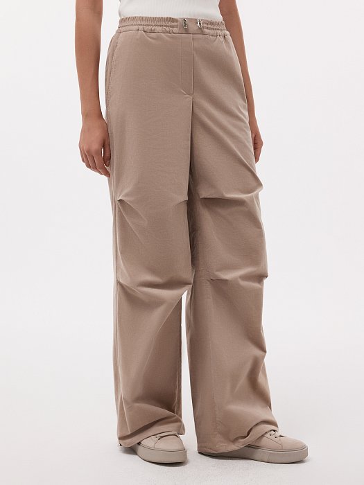 Вельветовые брюки с драпировкой: фото №2