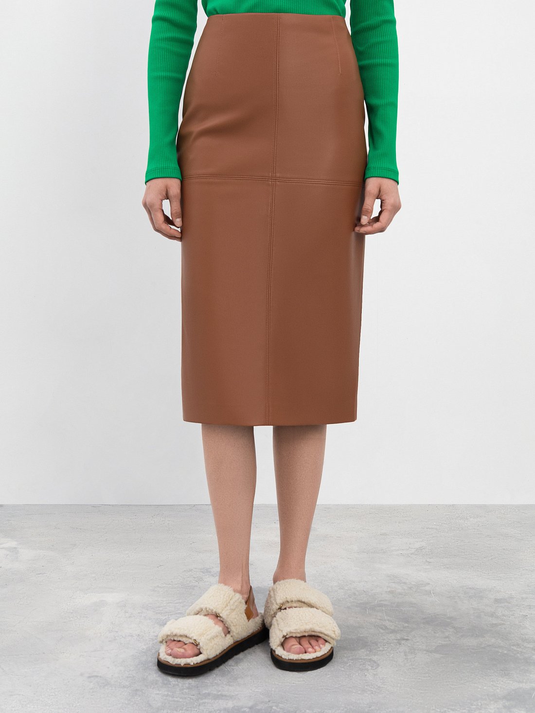 Юбка-карандаш из экокожи : фото №1