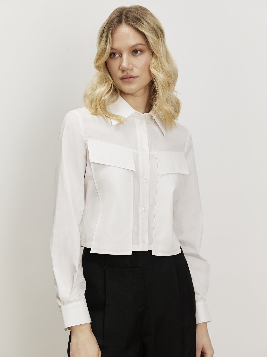 Укороченная рубашка: фото №1