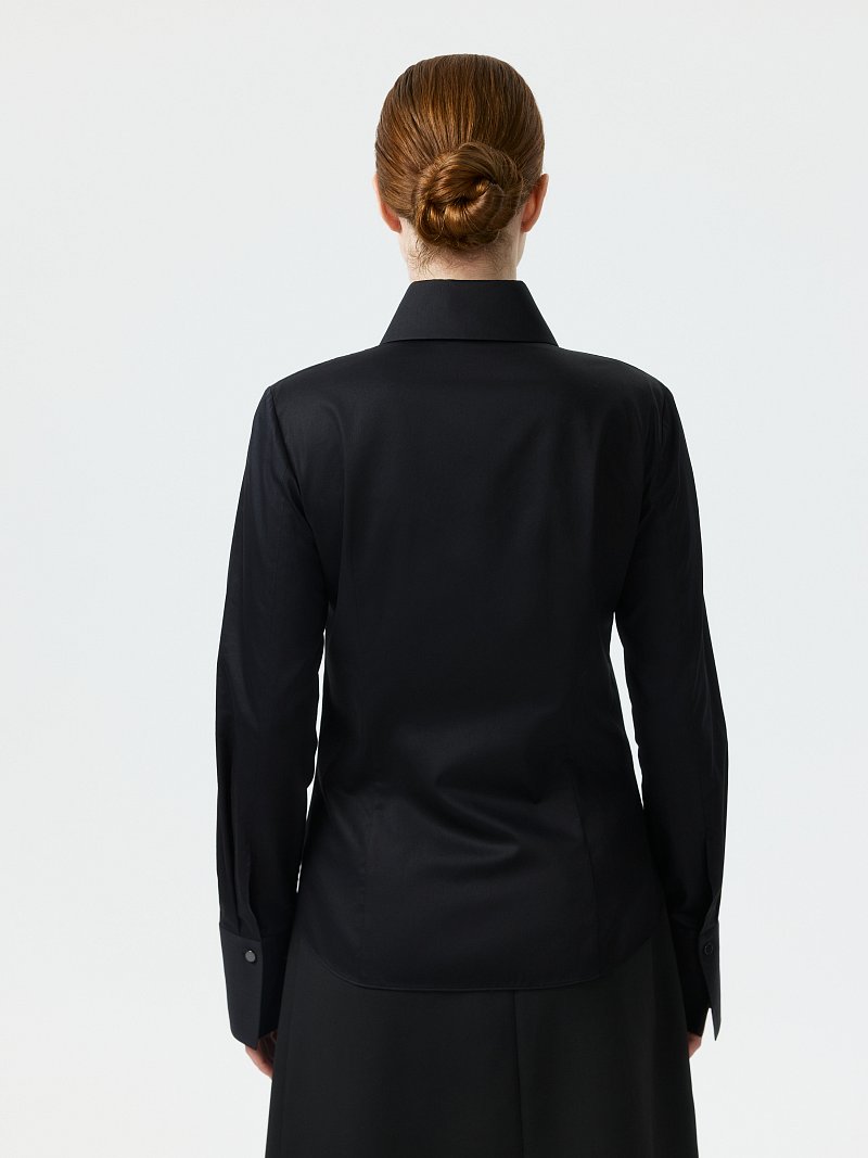 Приталенная блуза из хлопка (Р158)