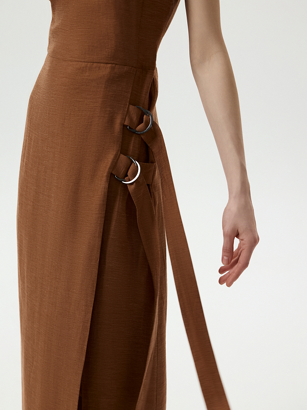 Платье из конопляной ткани