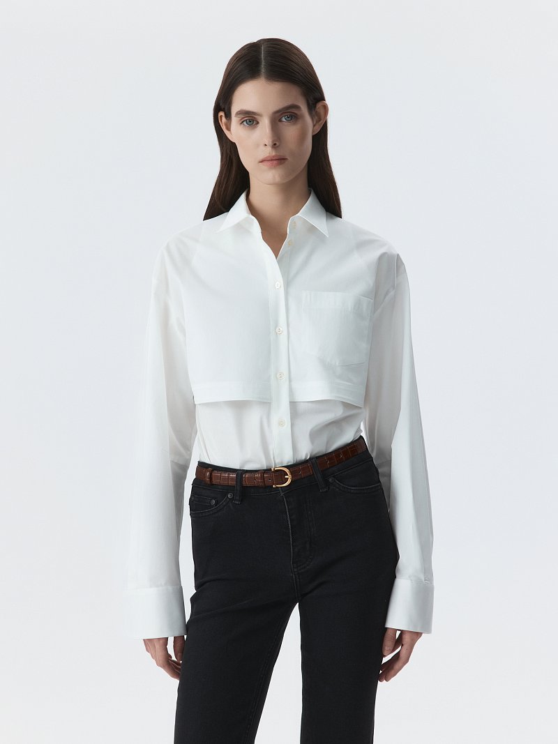 Боди-рубашка из хлопка