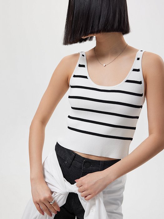 Кроп-топ в полоску: фото №3