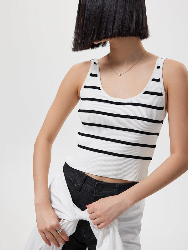 Кроп-топ в полоску