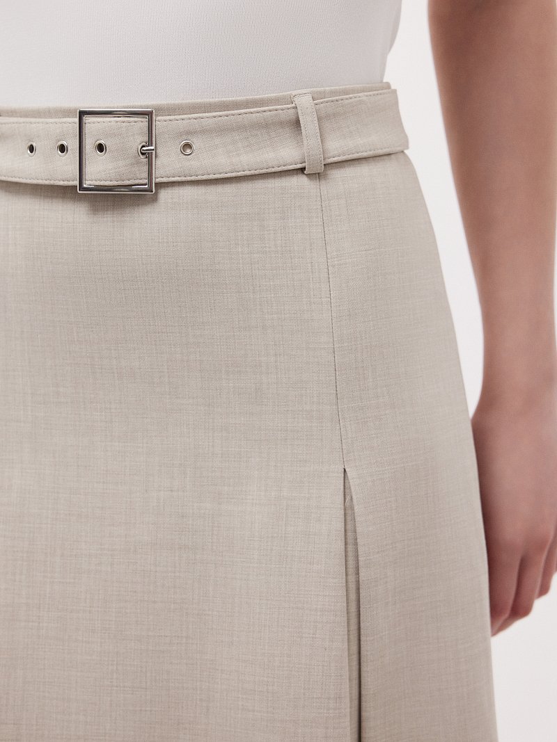 Юбка-миди со складками