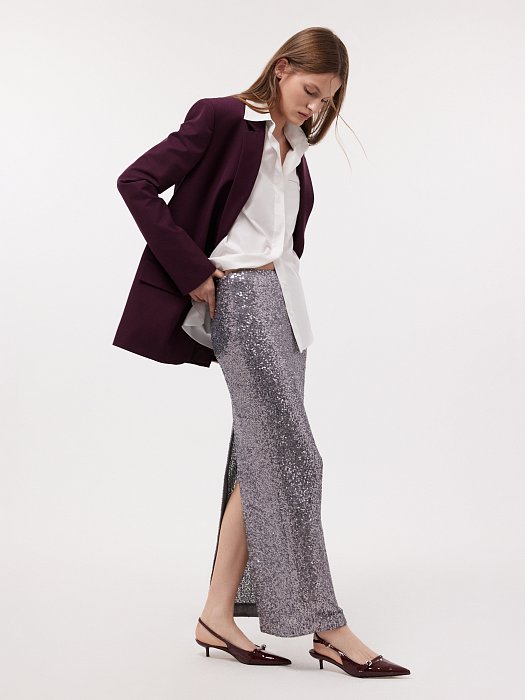 Юбка-макси в пайетках: фото №3