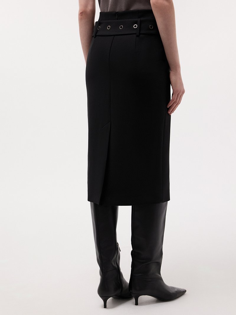 Юбка-карандаш с поясом