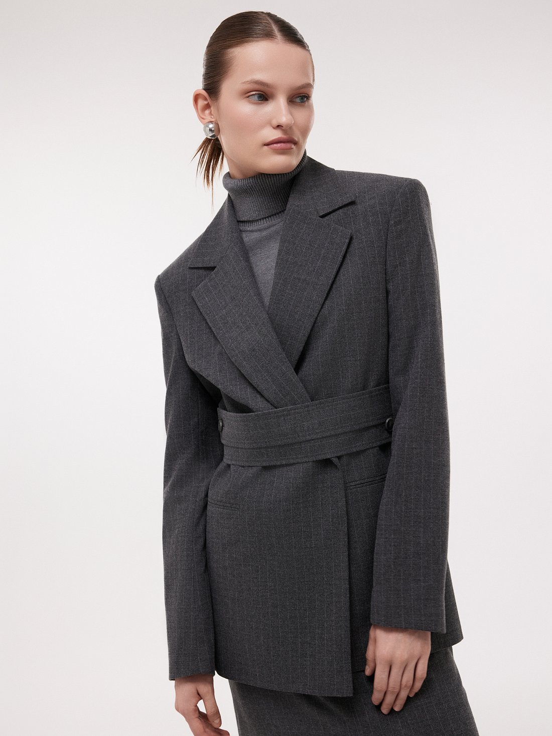 Жакет из фланели в полоску: фото №1