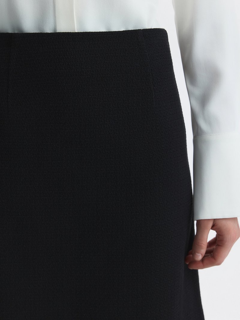 Юбка-трапеция из твида