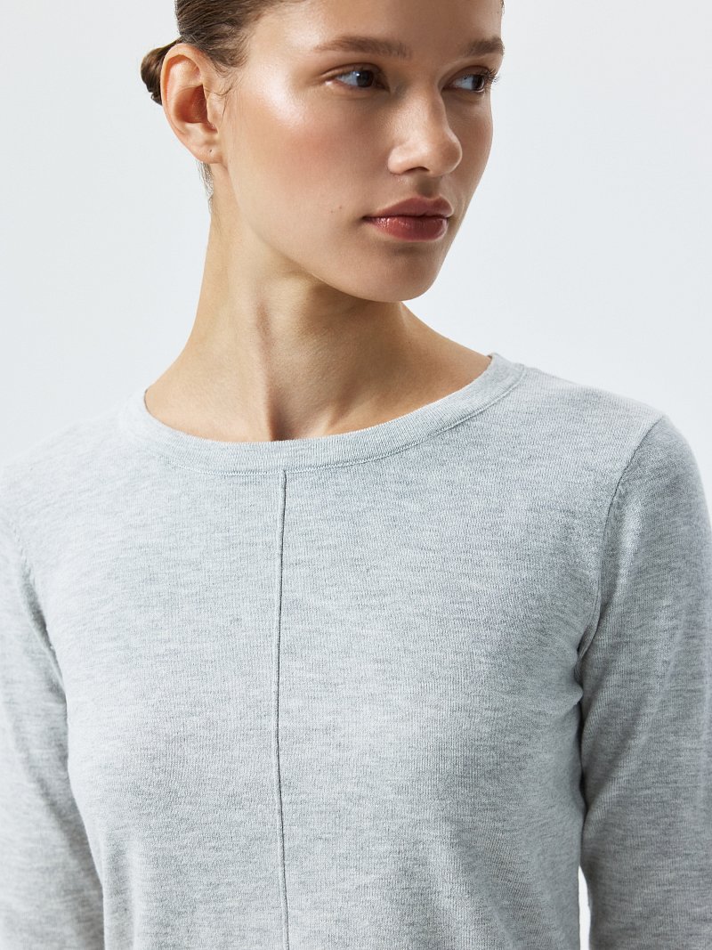 Лонгслив из вискозы и хлопка