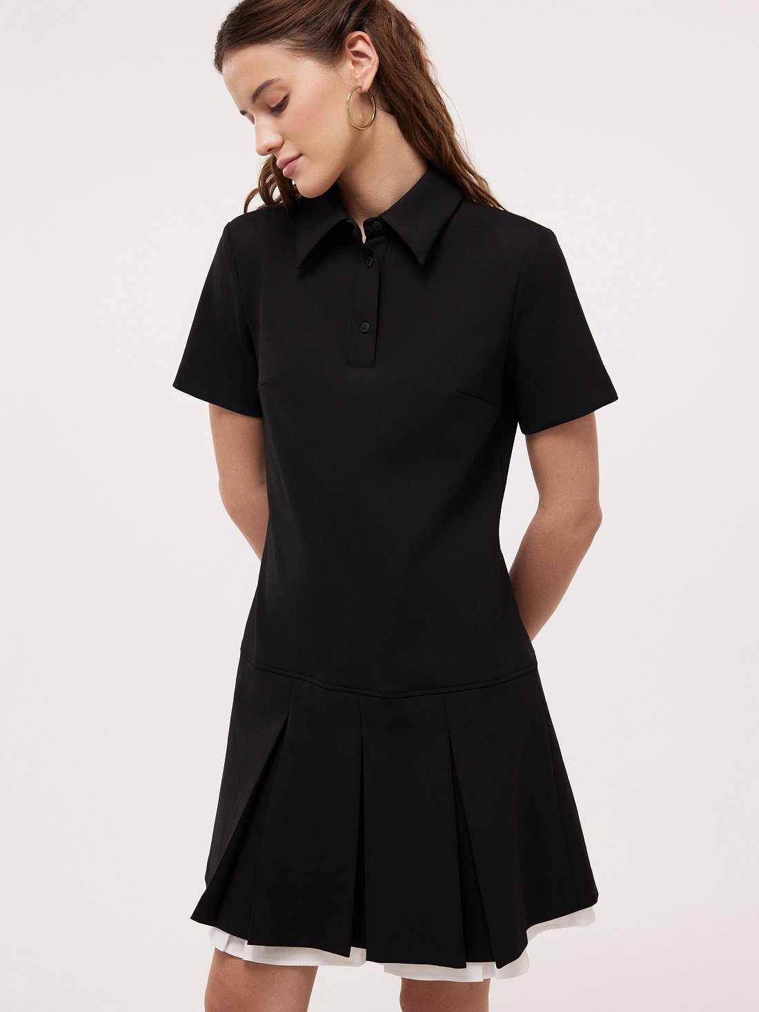 Платье-поло из трикотажа: фото №1