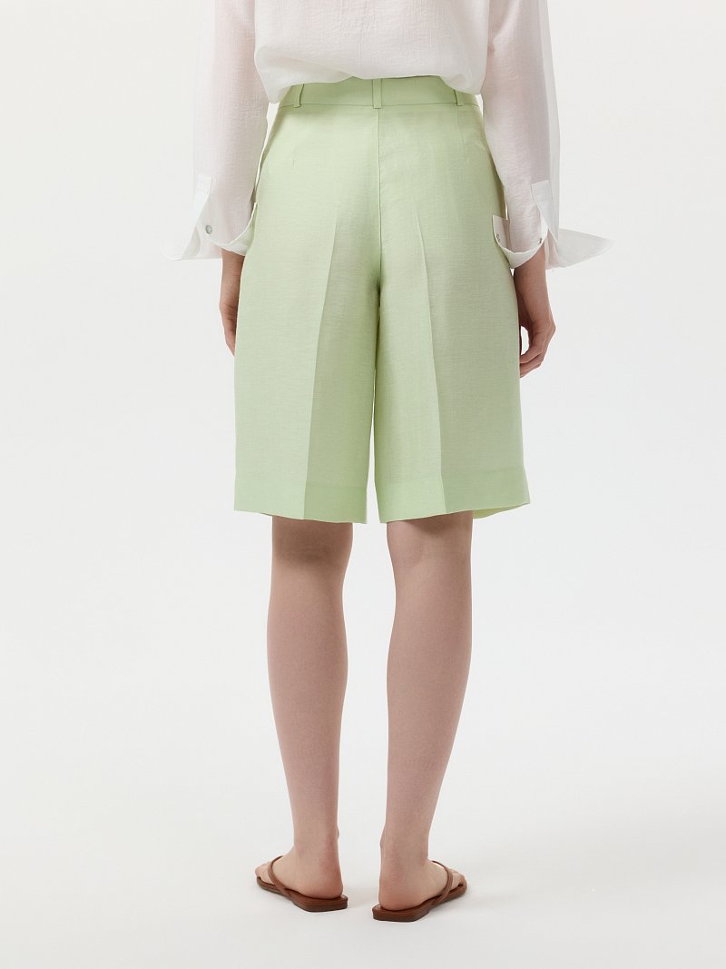 Шорты из конопляной ткани