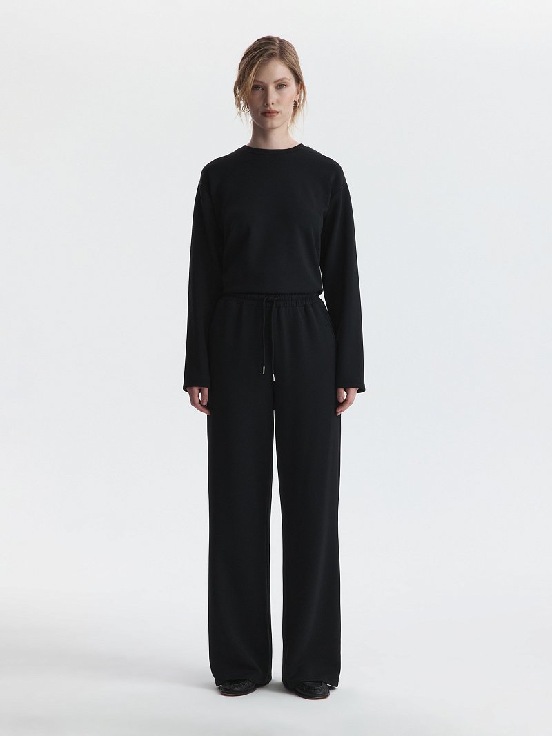 Трикотажные брюки на кулиске