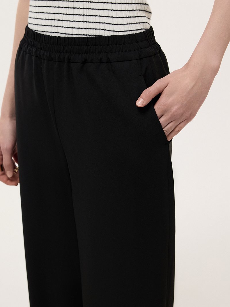 Костюмные брюки на резинке