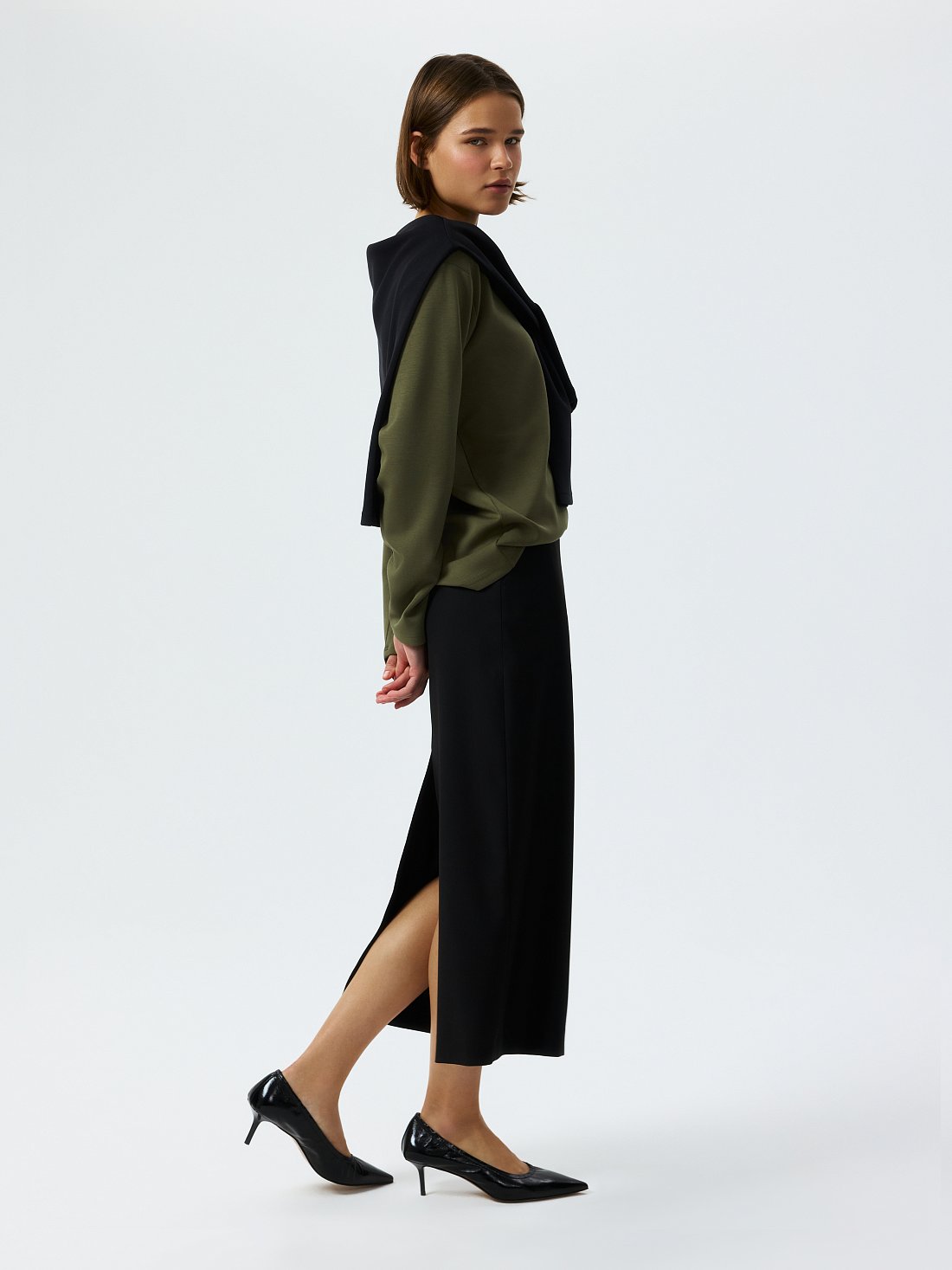 Прямая юбка-макси: фото №1