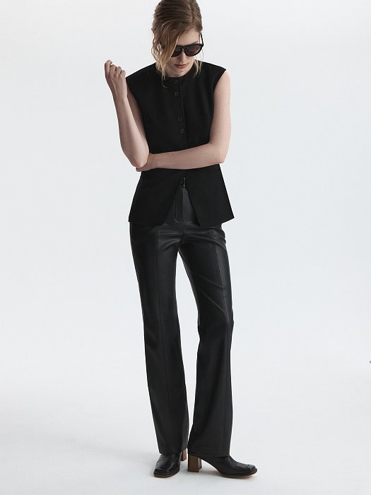 Приталенный костюмный жилет (Р158): фото №2