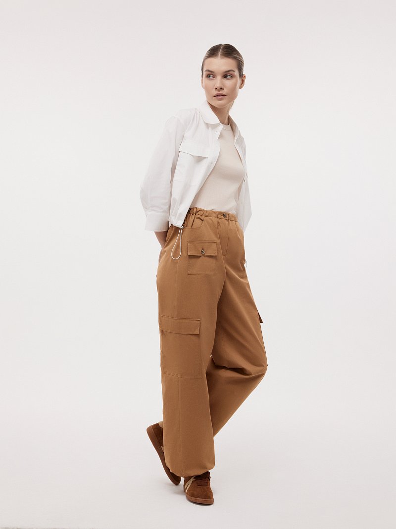 Брюки-карго из хлопка