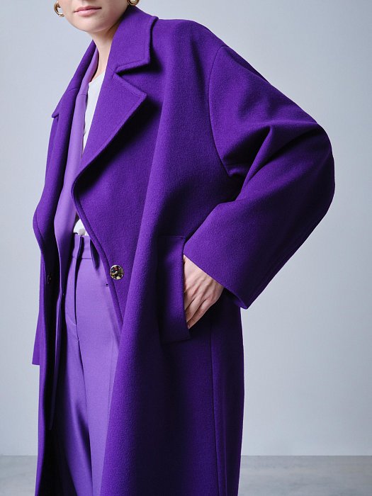 Пальто оверсайз из шерсти: фото №2
