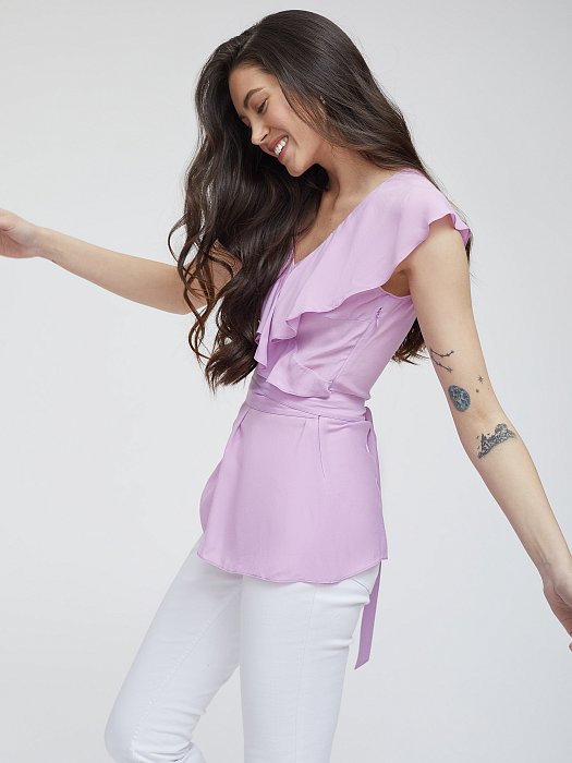 Блуза с запахом без рукавов
: фото №3