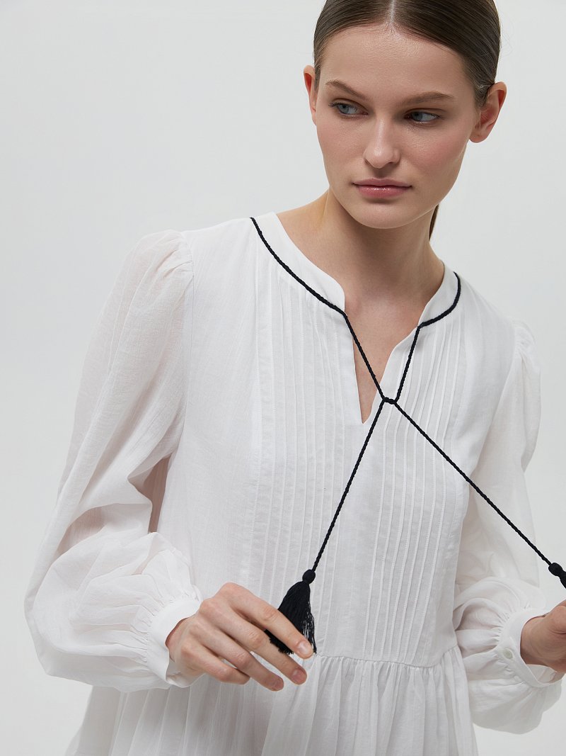 Ярусное платье из хлопка