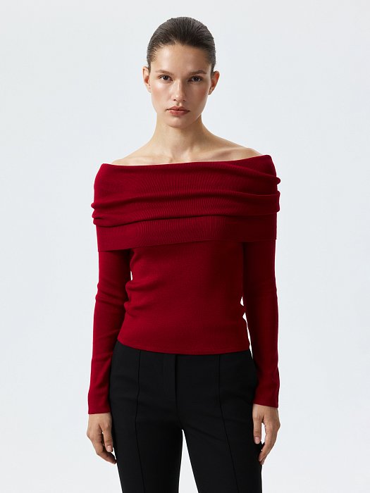 Лонгслив с открытыми плечами: фото №6