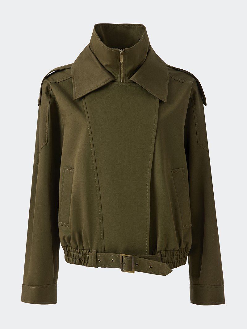 Объемная куртка из хлопка