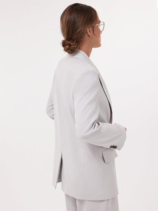 Удлиненный жакет на пуговице (Р158): фото №2