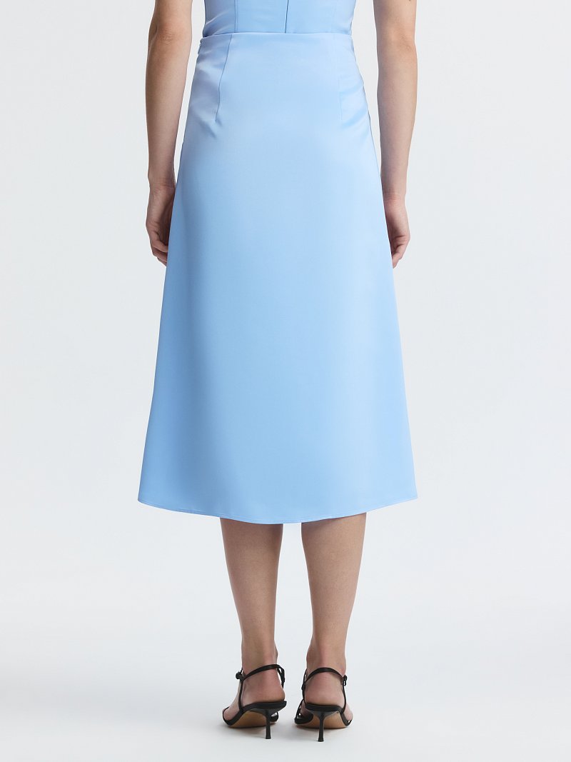 Юбка-миди из сатина