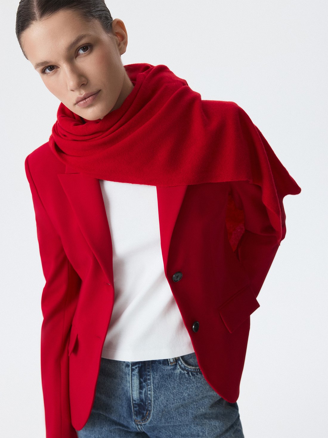 Приталенный жакет из вискозы (Р158): фото №1