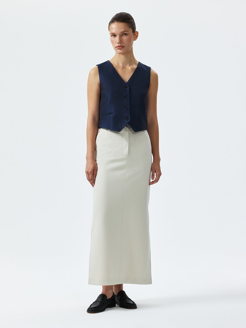 Льняной жилет