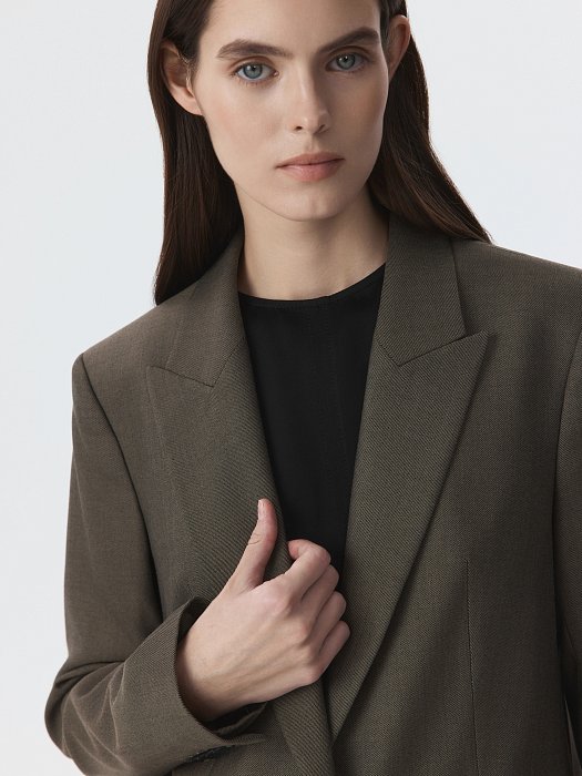 Прямой однобортный жакет (Р158): фото №5