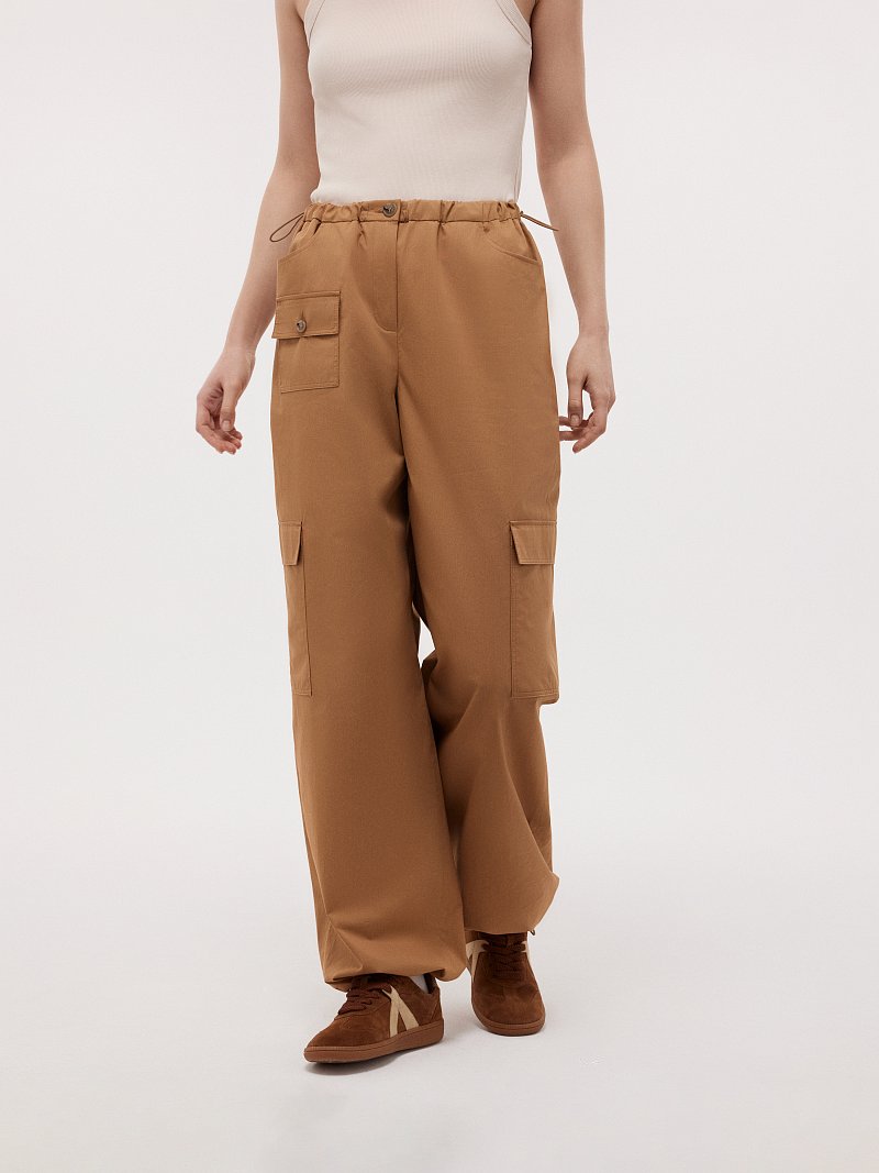 Брюки-карго из хлопка