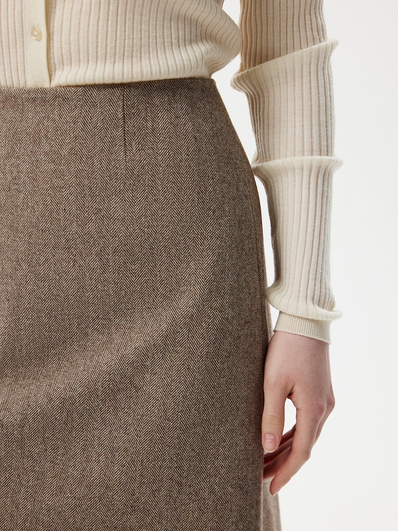 Мини-юбка из твида