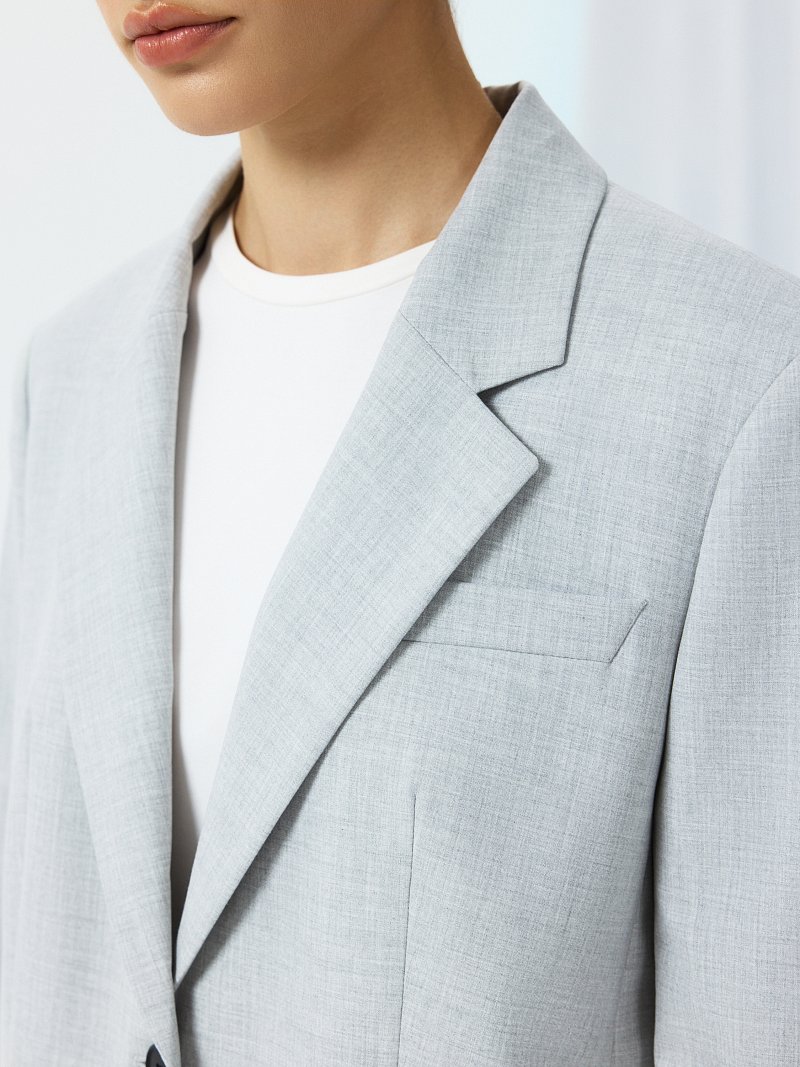 Прямой однобортный жакет