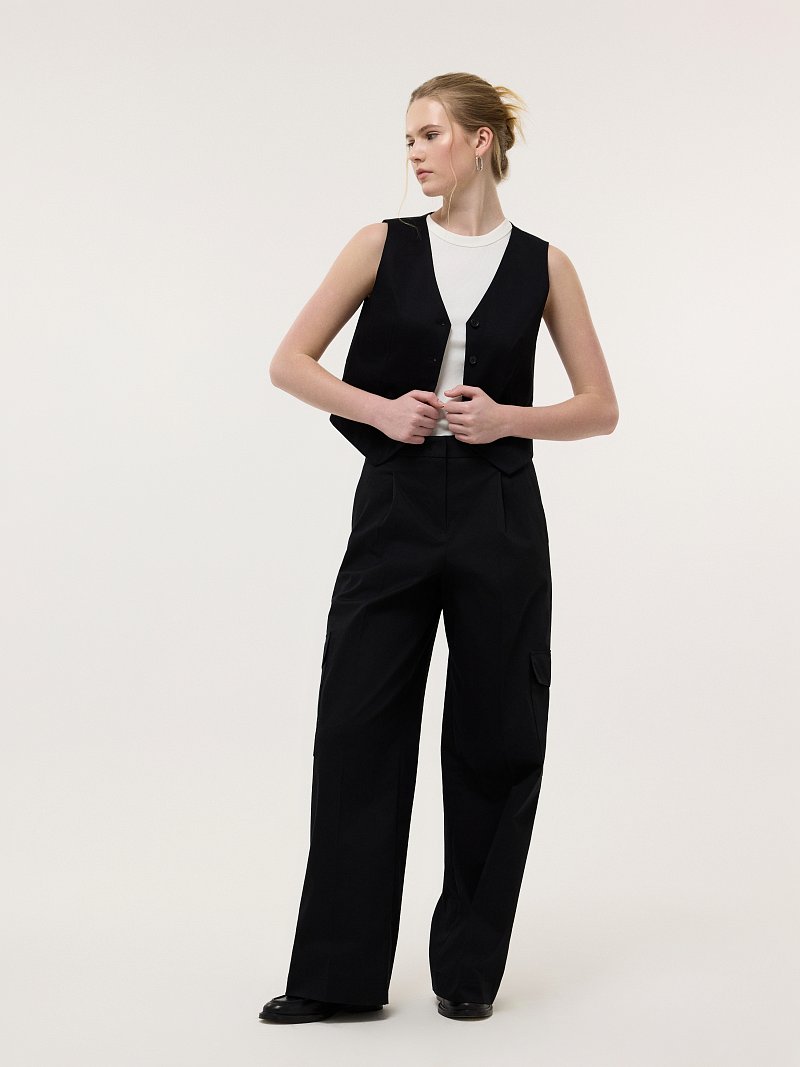 Брюки-карго из хлопка