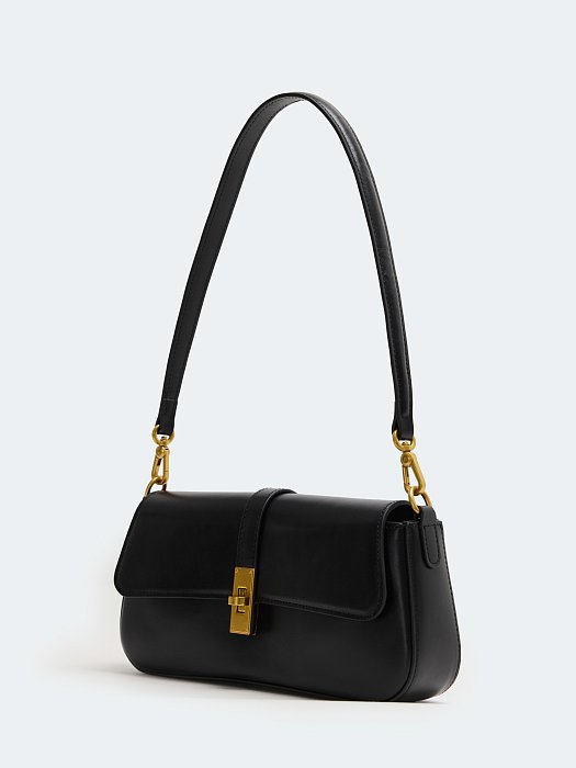 Сумка-багет из натуральной кожи: фото №8